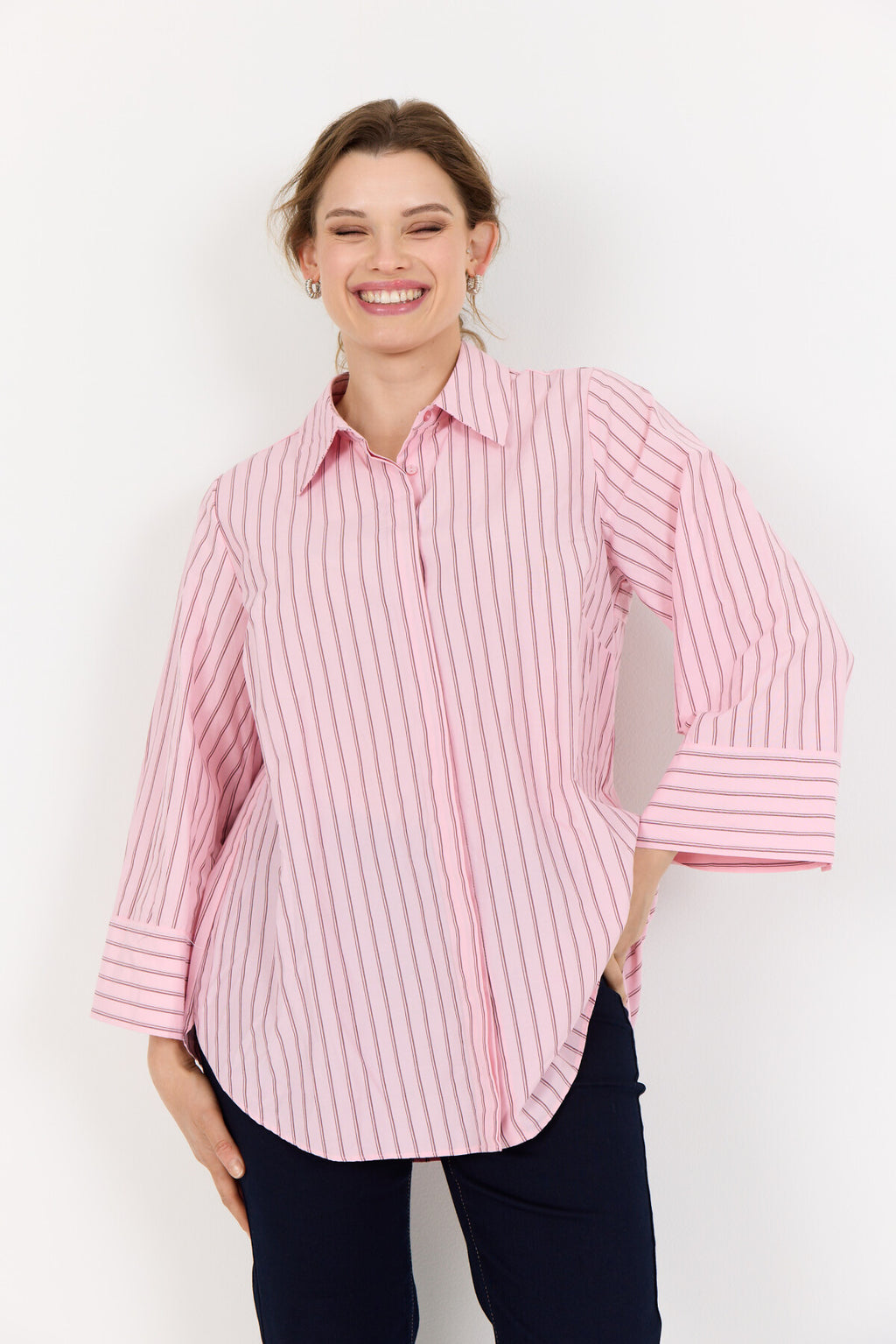 WA-CRISTIN 2 Skjorte i Rosa fra Wasabi Concept | Wasabiconcept.dk